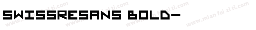 SwissReSans Bold字体转换